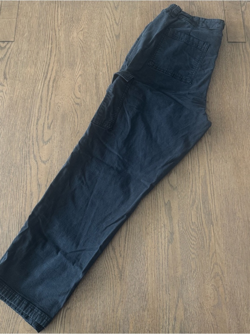 American Eagle Soft Stretch Cargo Pants 16 Black Utility Relaxed Streetwear 5031 - Picture 9 of 9